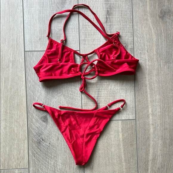 Lovers + Friends Red Bikini Swim Set - Picture 3 of 3
